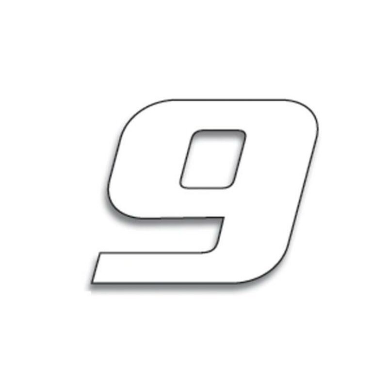 Numéros de course BLACKBIRD 20 x 25 cm blanc