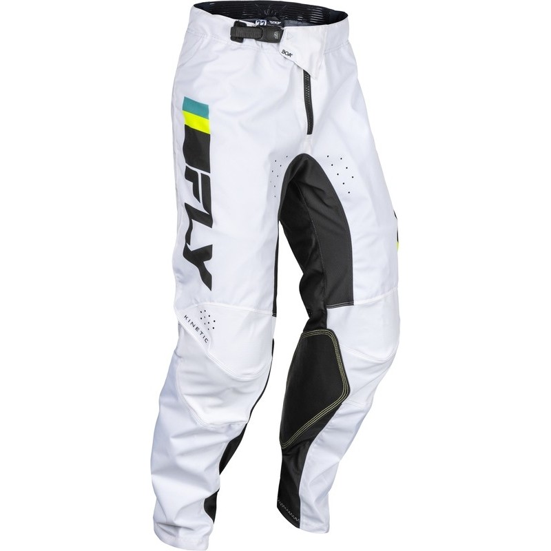 Pantalon FLY RACING Kinetic 2024 Prix Blanc Jaune
