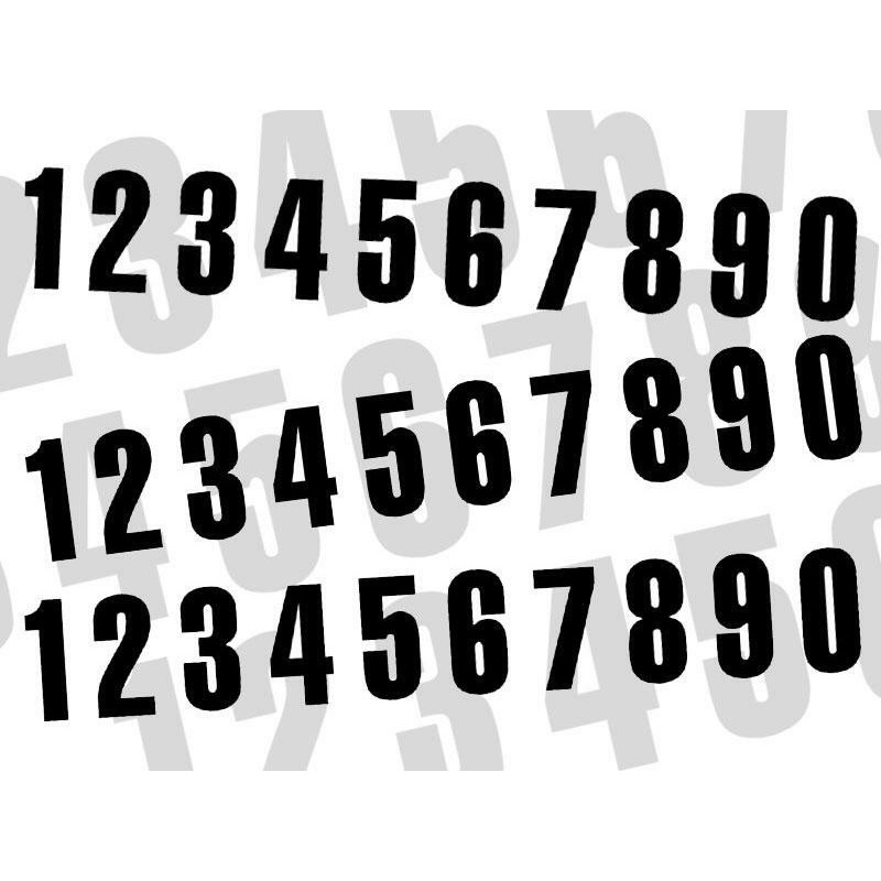 Numéro de course BLACKBIRD 7 x 5,5 cm noir jeu de 3 Numéro de course BLACKBIRD 7 x 5,5 cm noir jeu de 3