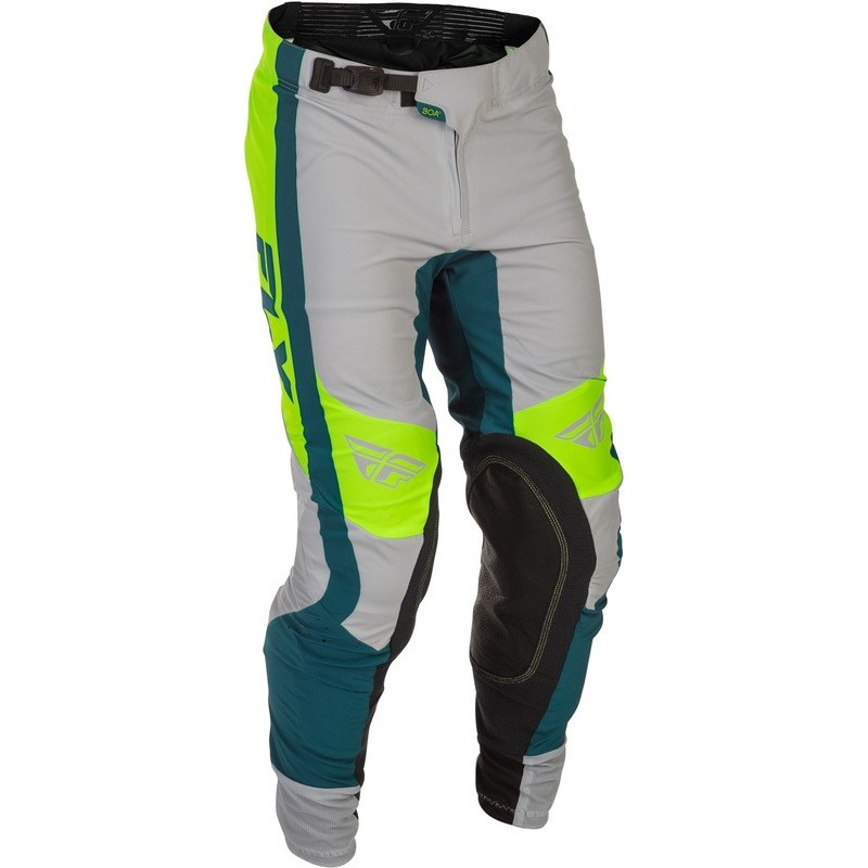 Pantalon FLY RACING Lite 2026 Gris Lime Teal