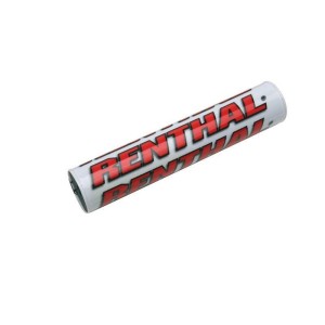 Mousse de guidon avec barre RENTHAL SX 240 mm Blanc Rouge