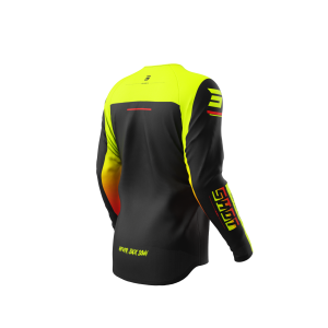 Maillot enfant SHOT 2026 Draw Block Jaune Fluo