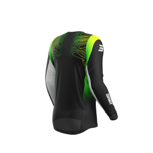 Maillot enfant SHOT 2026 Contact Apex Jaune Fluo