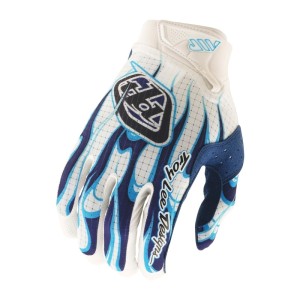 Gants TROY LEE DESIGNS Air Torched Blanc Bleu