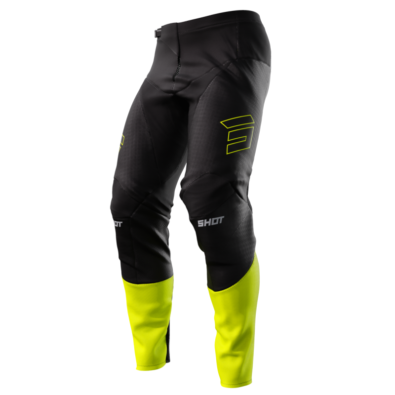 Pantalon SHOT 2024 Contact Patrol Noir Jaune Fluo