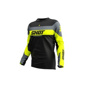 Maillot SHOT 2025 Devo League Jaune Fluo