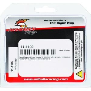 Kit entretoise de roue avant ALL BALLS 125-250 YZ 2008-2024 250 YZF 2007-2013 450 YZF 2008-2013