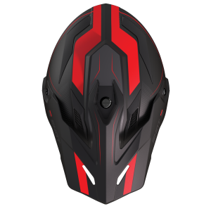 Casque SHOT 2026 Trek Max Vision Rally Noir Rouge Mat