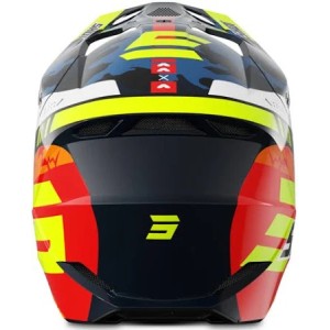 Casque SHOT 2026 Furious Flash Bleu Jaune Fluo Brillant Casque SHOT 2026 Furious Flash Bleu Jaune Fluo Brillant