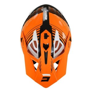 Casque SHOT 2025 Lite Fury Noir Orange Fluo