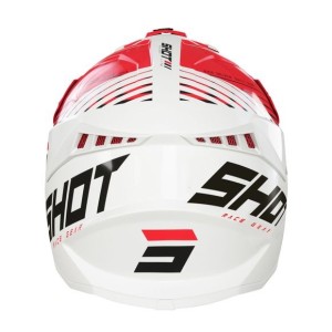 Casque SHOT 2025 Lite Fury Blanc Rouge Casque SHOT 2025 Lite Fury Blanc Rouge