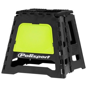Lève-moto fixe POLISPORT repliable - Jaune Fluo Noir