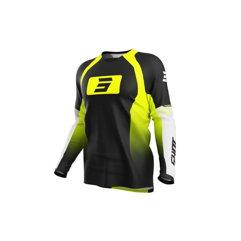 Maillot SHOT 2025 Draw Instinct Jaune Fluo