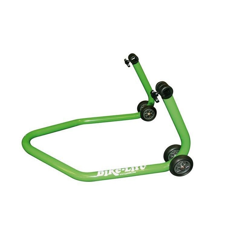 Béquille de stand arrière universelle BIKE LIFT vert avec supports caoutchouc en "L"- RS-17 Béquille de stand arrière universelle BIKE LIFT vert avec supports caoutchouc en "L"- RS-17
