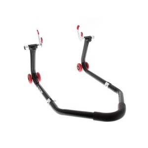 Béquille de stand arrière BIHR démontable universelle noir avec supports en ''V''