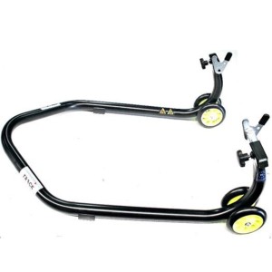 Béquille de stand basse BIHR Home Track supports en ''V'' noir mat moto lourdes