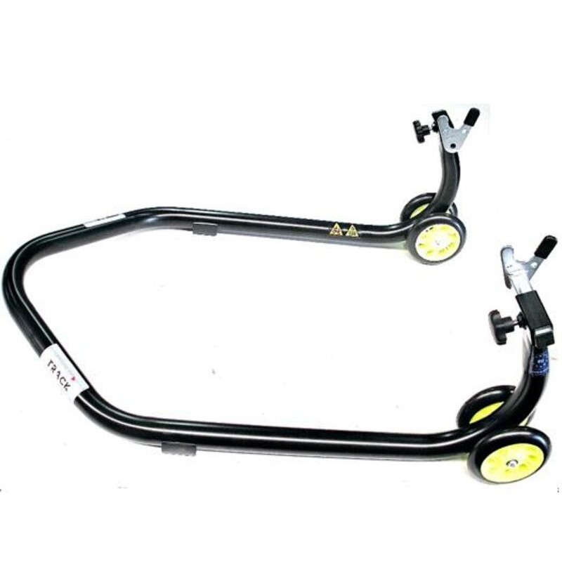 Béquille de stand basse BIHR Home Track supports en ''V'' noir mat moto lourdes Béquille de stand basse BIHR Home Track supports en ''V'' noir mat moto lourdes