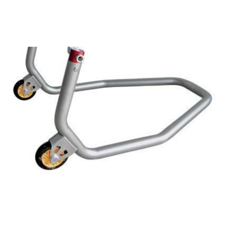 Béquille de stand LIGHTECH - Arrière - supports diabolos - Inox Béquille de stand LIGHTECH - Arrière - supports diabolos - Inox