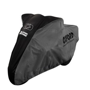 Housse de protection intérieur OXFORD Dormex noir/argent - moto / scooter - S