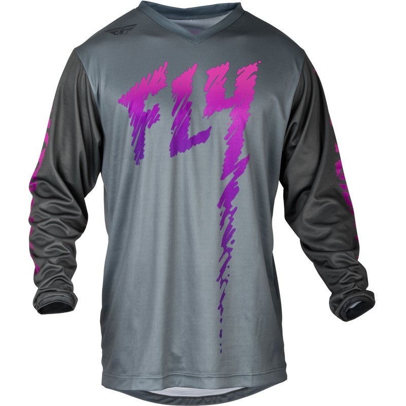 Maillot enfant FLY RACING 2024 F-16 Gris Rose Maillot enfant FLY RACING 2024 F-16 Gris Rose