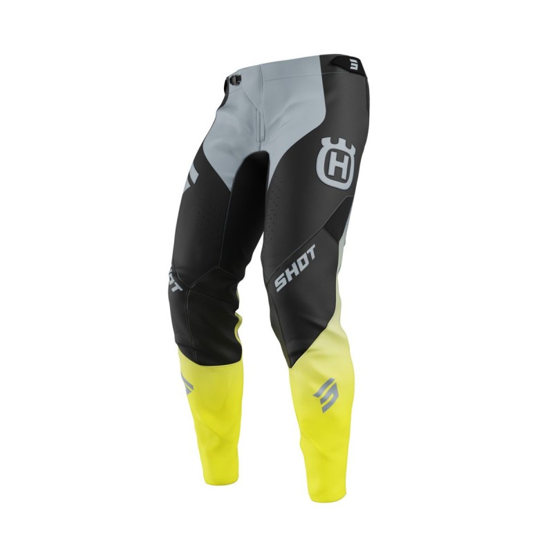 Pantalon SHOT 2025 Aerolite Husqvarna Noir Gris Pantalon SHOT 2025 Aerolite Husqvarna Noir Gris