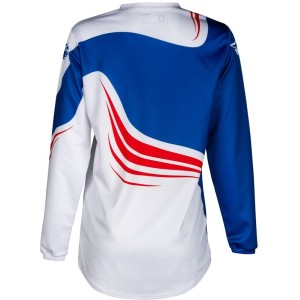 Maillot enfant FLY RACING 2025 F-16 Bleu Blanc Rouge