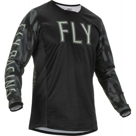 Maillot FLY RACING 2022 Kinetic S.E. Tactic Gris Noir