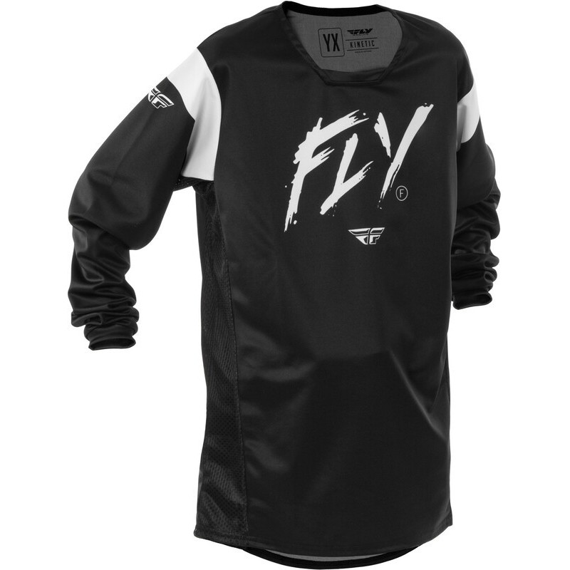 Maillot enfant FLY RACING 2025 Kinetic Stoke Noir Maillot enfant FLY RACING 2025 Kinetic Stoke Noir