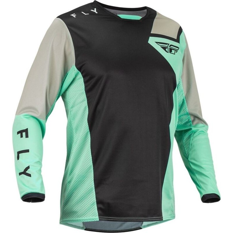 Maillot FLY RACING 2023 Kinetic Jet Noir Vert Maillot FLY RACING 2023 Kinetic Jet Noir Vert