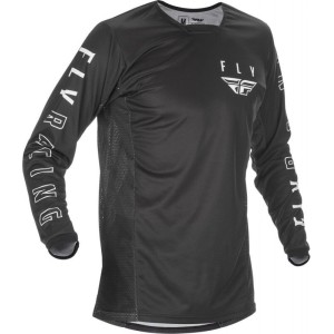 Maillot enfant FLY RACING 2021 Kinetic K121 Noir Blanc