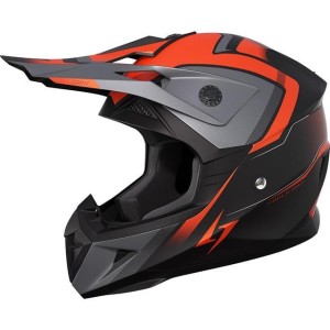 Casque STORMER Dust Madness Noir Orange