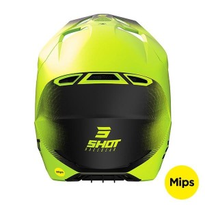 Casque SHOT 2024 Race Draw Jaune Fluo Matt