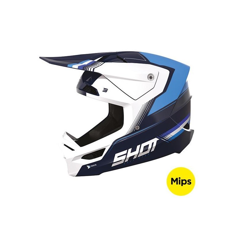Casque SHOT 2023 Race Tracer Bleu Brillant