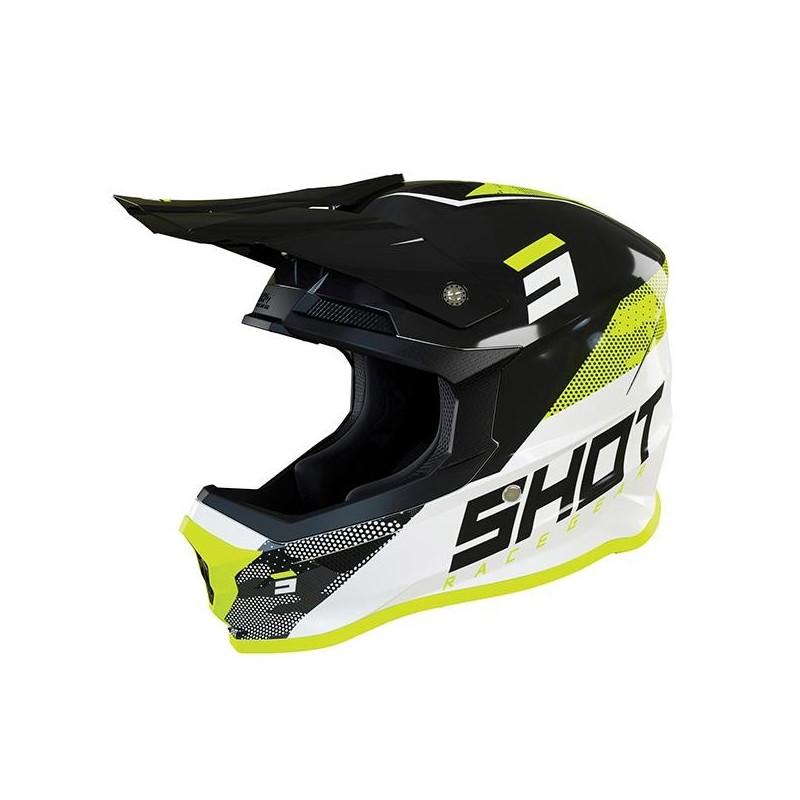 Casque SHOT 2022 Furious Camo Neon Jaune