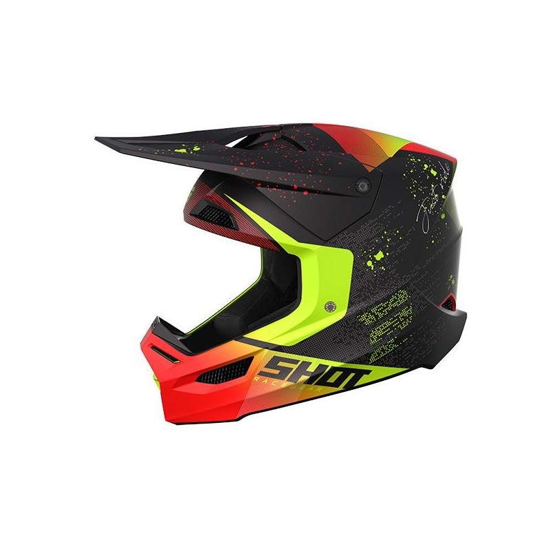 Casque SHOT 2023 Furious Matrix Red