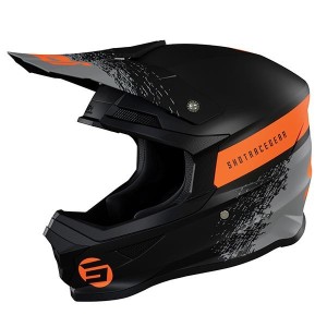 Casque SHOT 2022 Furious Roll Noir Orange Mat