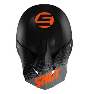 Casque SHOT 2022 Furious Roll Noir Orange Mat