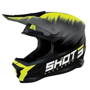 Casque SHOT 2022 Furious Versus Jaune Mat