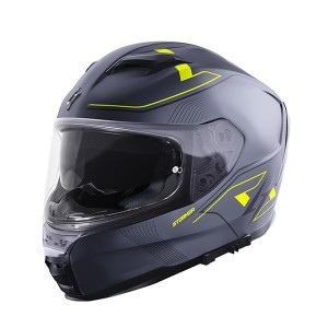 Casque STORMER ZS-1001 Taken Gris Jaune Mat