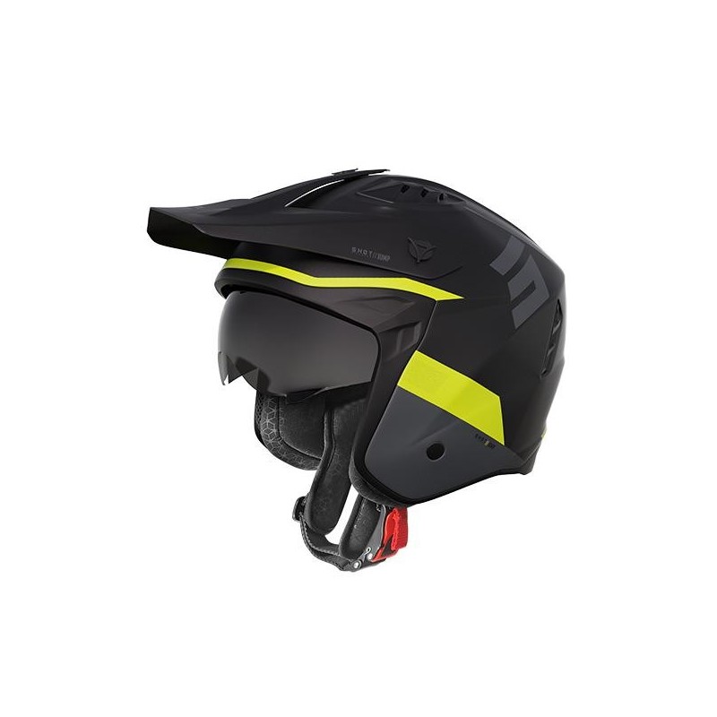 Casque SHOT Tricks Noir Jaune Mat