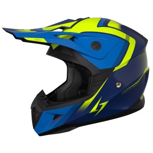 Casque STORMER Dust Madness Bleu Jaune