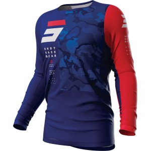 Maillot SHOT 2023 Contact Camo 2.0 Bleu