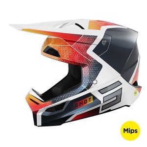 Casque SHOT 2026 Race Phaser Bleu Rouge