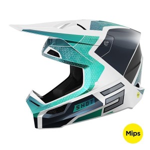 Casque SHOT 2026 Race Phaser Bleu Turquoise