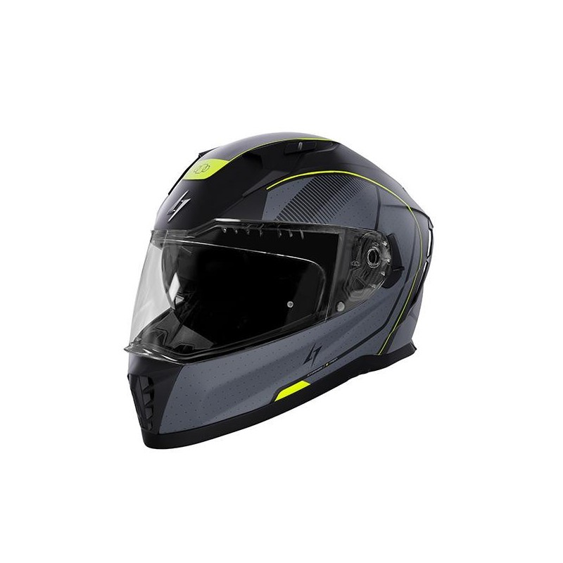 Casque STORMER Blaster Tron Jaune Métal