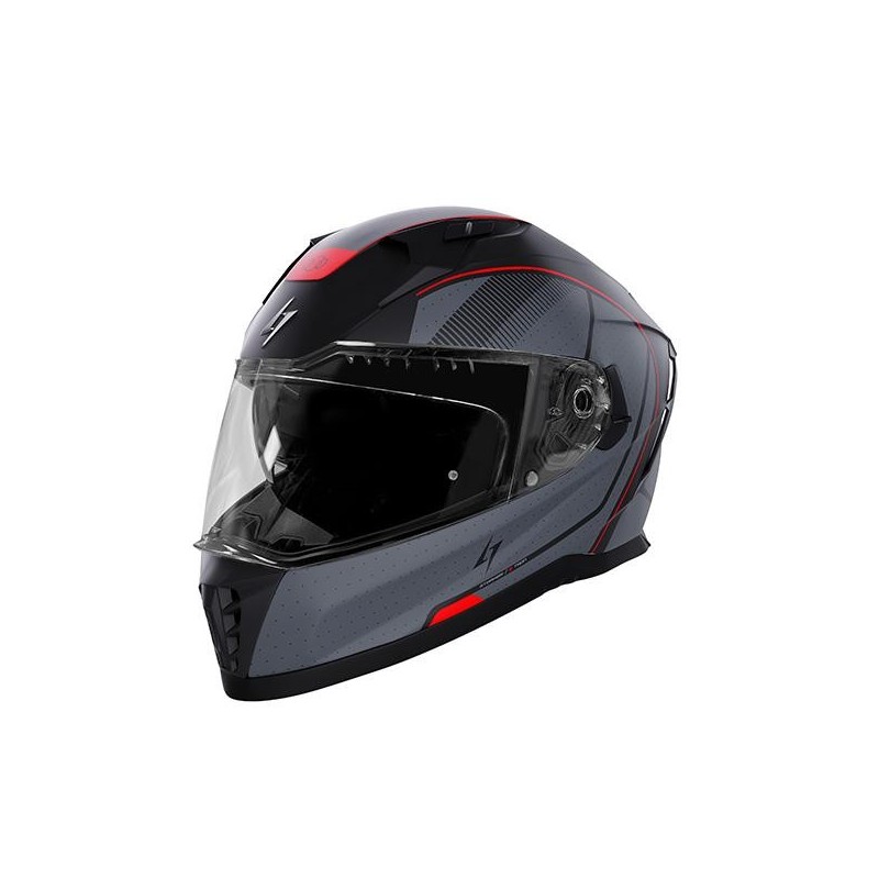 Casque STORMER Blaster Tron Rouge Métal