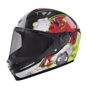 Casque enfant STORMER Strike Boom Rouge Jaune