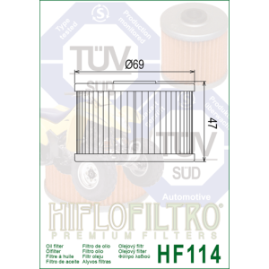Filtre à Huile HIFLOFILTRO HF114