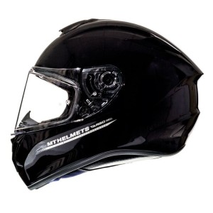 Casque MT TARGO uni Noir Brillant
