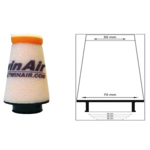 Filtre à air TWIN AIR Conique - Universel 40 mm